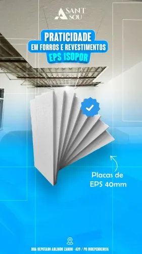 ÚLTIMOS PACOTES, EPS ISOPOR (30mm)