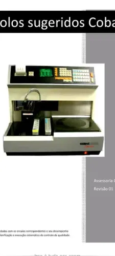 Analisador Bioquímico Cobas Mira completo,parou funcionando