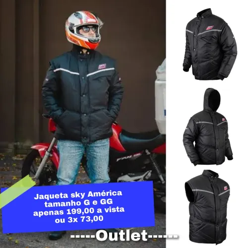 Jaqueta motociclista sky América