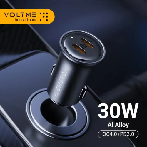 Carregador de carro Voltme 30W + Cabo 60W - CAZO 30CC Series Tip C