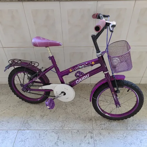 Bicicleta infantil Passeio Aro 16 Cairu Flowers - Violeta
