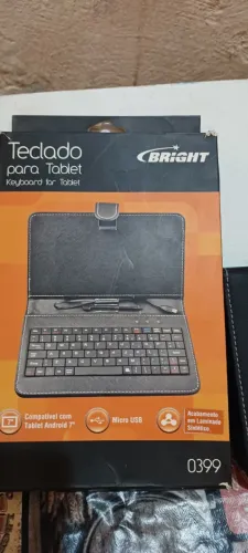 Capa teclado para tablet 7 polegadas Android Tipo Micro USB