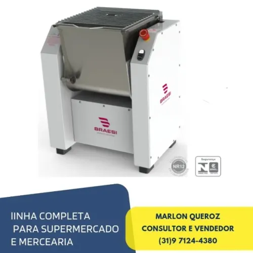 Amassadeira 15KG Rápida Braesi Nova 220v