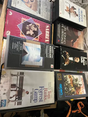 12 coleção de fitas de vídeo cassete (VHS)