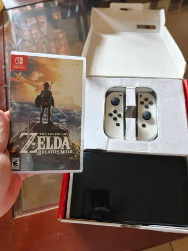 Nintendo Switch Oled Completo e Zelda Breath of The Wild