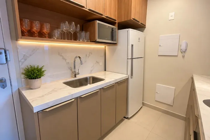 Apartamento para venda em Campo Belo com 1 quarto, sendo 1 suíte, 44m²