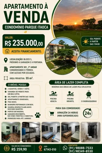 Imóvel para venda com 55 metros quadrados com 2 quartos em Maguari - Ananindeua - PA