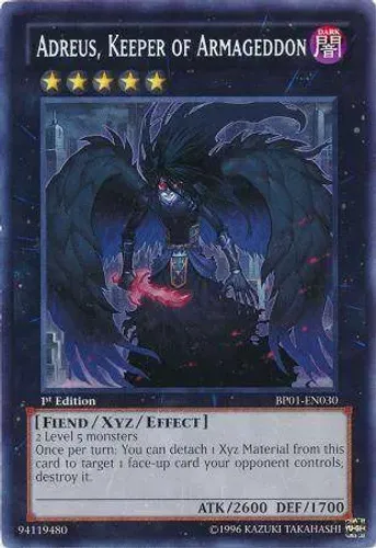 Yugioh!!! Adreus, Keeper of Armageddon BP01-EN030 Starfoil Rare
