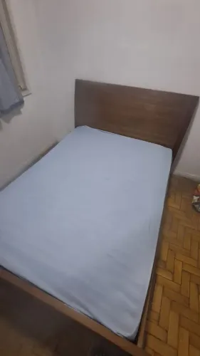 Cama casal madeira maciça