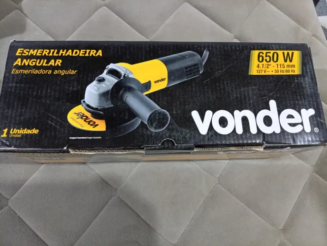 Esmerilhadeira vonder 650w nova