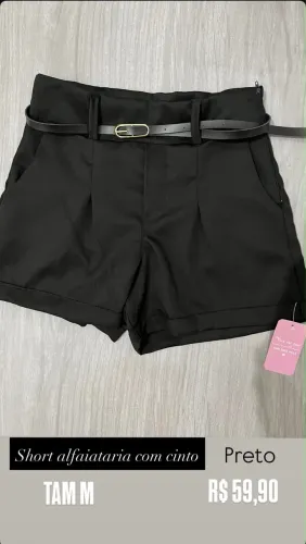 Short com cinto