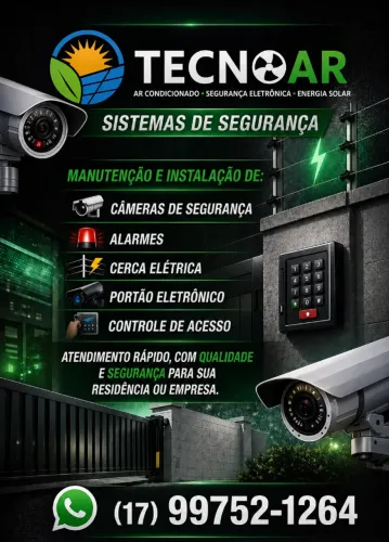 cerca , alarme , cameras , motor de portão ,fechaduras em até 12x 