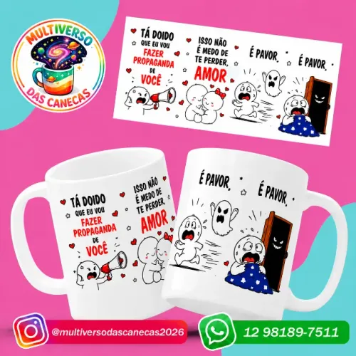 Canecas de Porcelana Personalizadas - Fotos, Frases e Logos