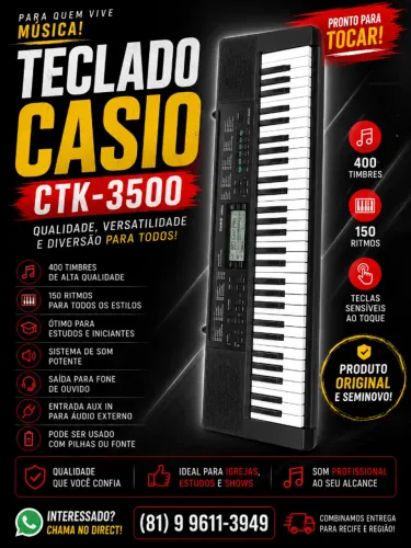 Teclado Casio 3500