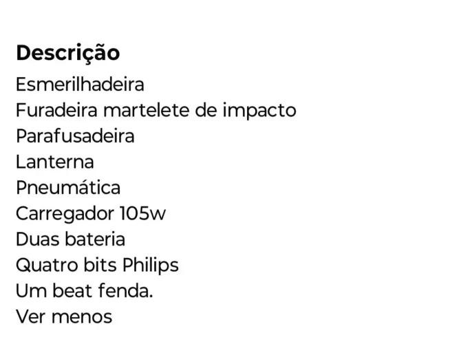 Kit ferramenta incco