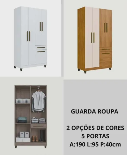 Roupeiro Temos todos tamanhos Solteiro Casal Guarda Roupa Sapateira Multiuso a partir 219 