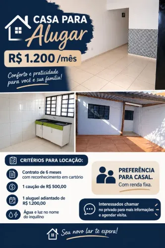 Aluguel de casa no parque do lageado