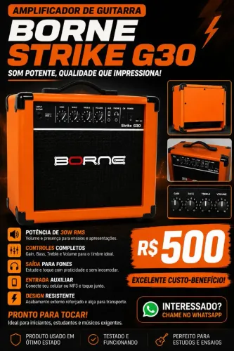 Amplificador borne strink g30,pego troca