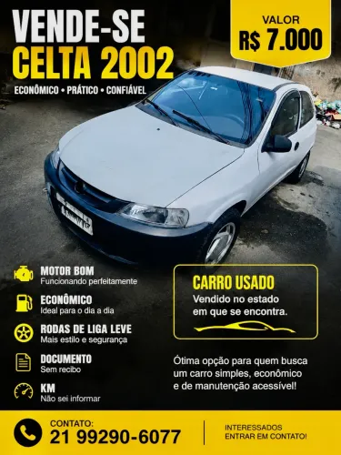 Chevrolet Celta 1.0/super/n.piq.1.0 MPFI VHC 8V 3P 2002