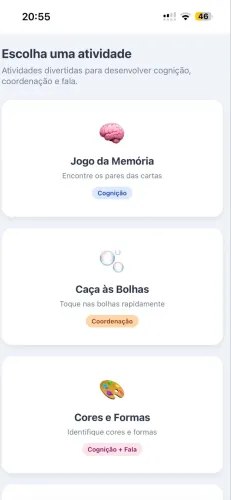 Jogo interativo para crianças autistas brincar e aprender desenvolver fala e raciocínio 