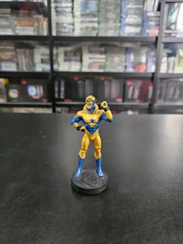 MINIATURA Booster Gold Gladiador Dourado Eaglemoss Ed. 18 (Sem revista, apenas figure)