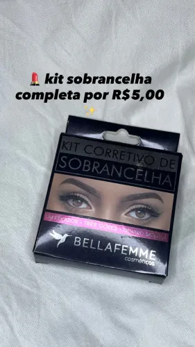 Kit corretivo para sobrancelha