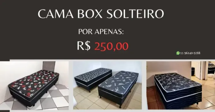 cama box solteiro (promoção)