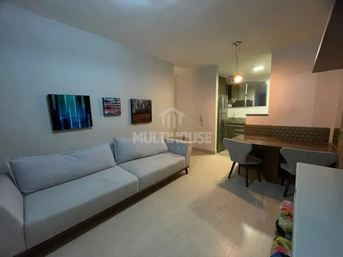 Apartamento mobiliado de 53m² 2 Quartos e 1 vaga no bairro Serrano para locação.
