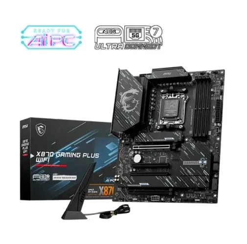 Placa-Mãe MSI X870 GAMING PLUS WIFI, AMD, AM5, ATX, DDR5