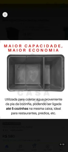 Caixa gordura 250lts
