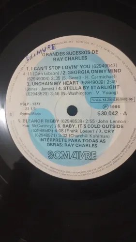 Vinil Ray Charles sem capa
