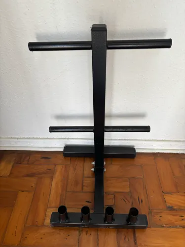 suporte para barras e anilhas academia
