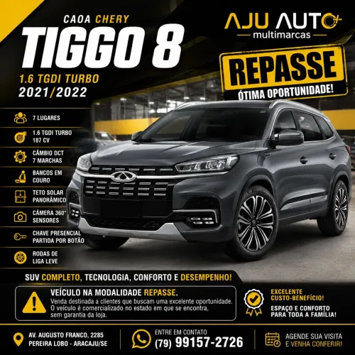 Chery Tiggo 8 TXS 1.6 Turbo Tgdi AUT 2022