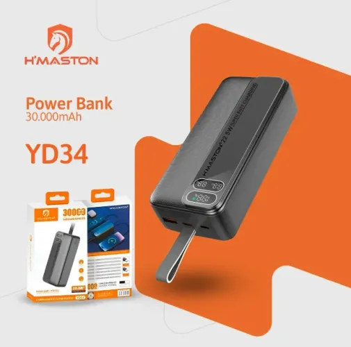 Carregador Portátil Pd 30.000 Mah H'maston