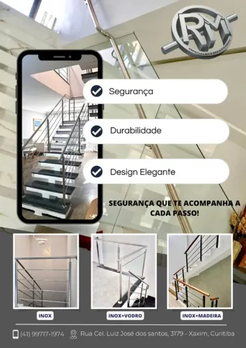 Corrimão em aço inox
