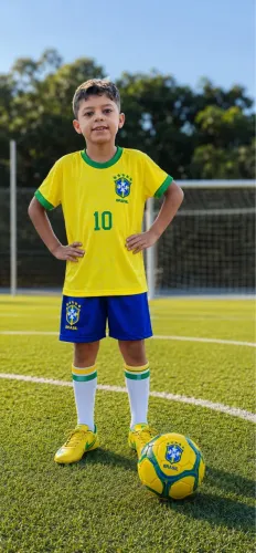 Conjunto infantil do Brasil 2 ao 14 anos