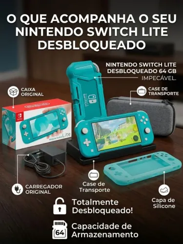 Nintendo switch lite desbloqueado competao