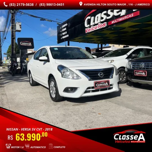 Nissan Versa SV 1.6 16V Flexstart 4P Aut. 2018