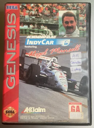 Jogo Mega Drive - Newman Haas IndyCar Nigel Mansell