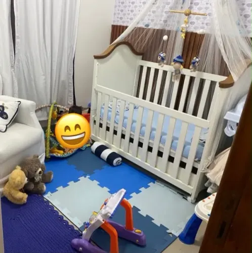 Berço Mini Cama Quater Victoria - Branco | Usado