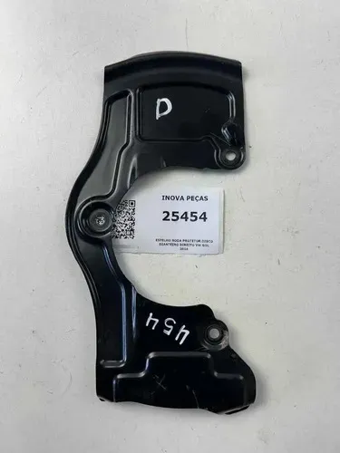 Espelho Roda Protetor Disco Dianteiro Direito Vw Gol 2018 Preto