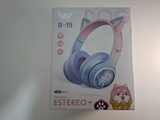 Fone de Ouvido Bluetooth B19 Altomex com Design de Gatinho