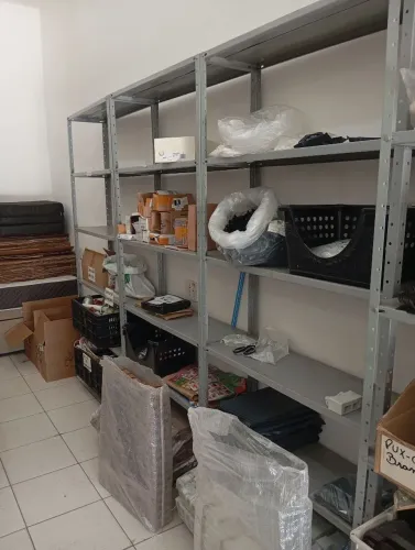 Prateleira de aço usadas 30cm 6 bandejas