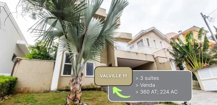 Casa com 3 dormitórios à venda, 224 m² por R$ 2.100.000,00 - Valville 1 - Santana de Parna