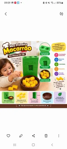 Diversão com kit macarrão