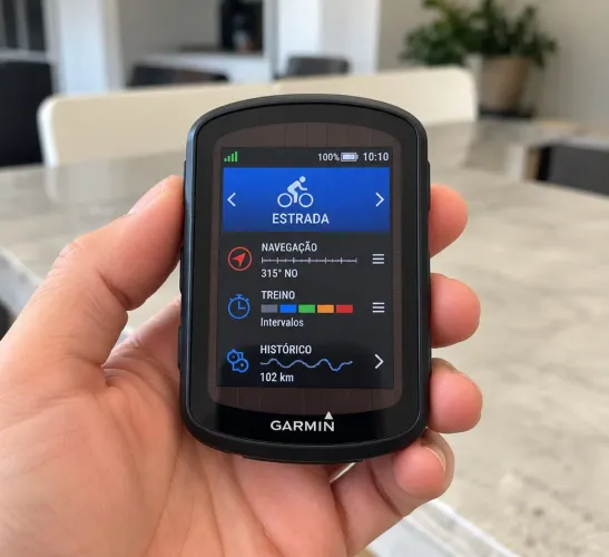 Garmin Edge 540 Solar GPS - Impecável + Acessórios