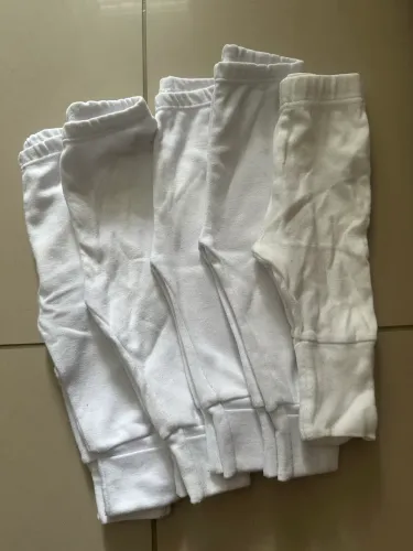 Lote 5 calças/mijao M e G bebê 3/6 meses