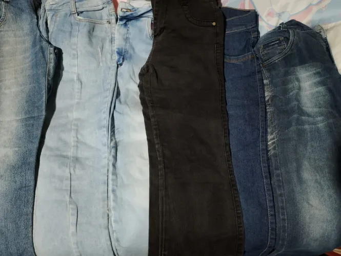 Kit 7 calça jeans tamanho variados barato