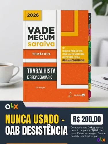 Vade Mecum Saraiva 2026 - Trabalhista e Previdenciário (NOVO)