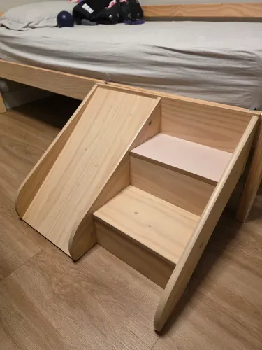 Escada com escorregador para cama infantil - marca casa tema